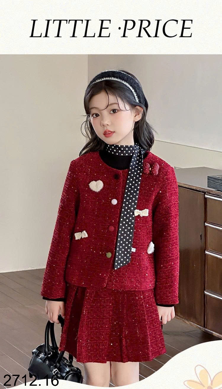 25HA2712.16 - SET VÁY DẠ BÉ GÁI SIZE ĐẠI