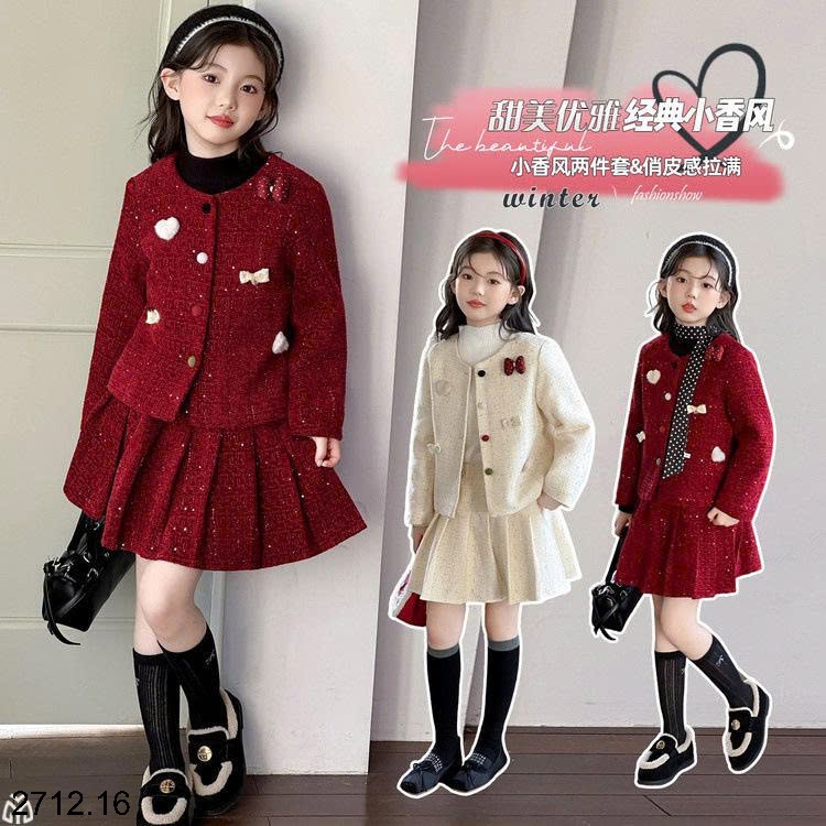 25HA2712.16 - SET VÁY DẠ BÉ GÁI SIZE ĐẠI