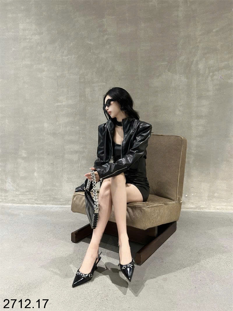 25HA2712.17 - GIÀY SANDAL CAO GÓT MŨI NHỌN