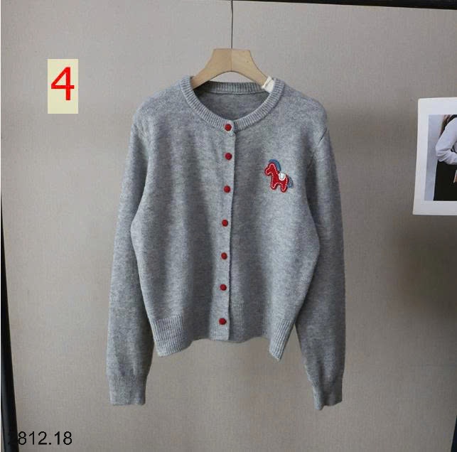 25HA2812.18 - CARDIGAN LEN THÊU NGỰA