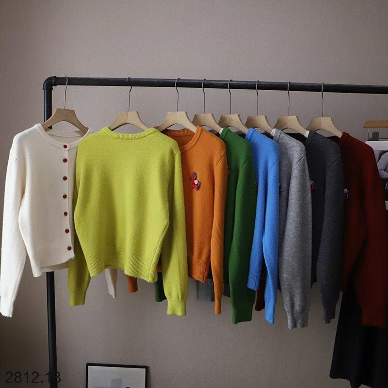 25HA2812.18 - CARDIGAN LEN THÊU NGỰA