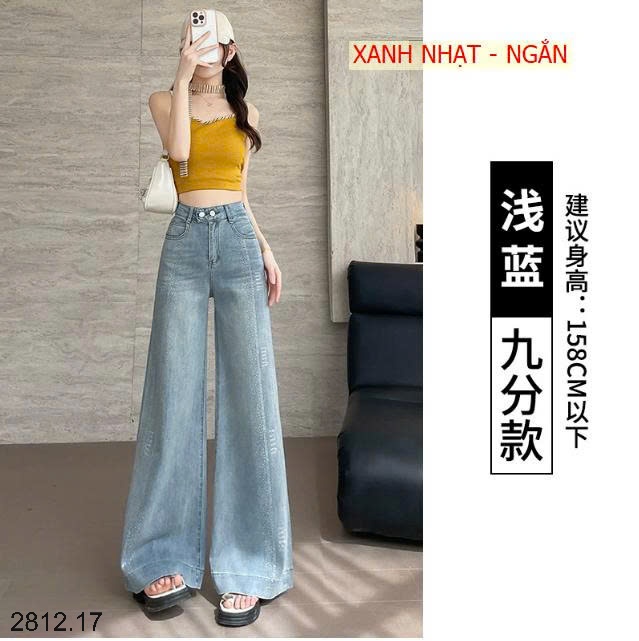 25HA2812.17 - QUẦN JEAN ỐNG RỘNG ĐÍNH ĐÁ