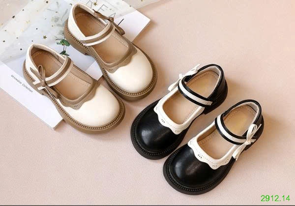 25HA2912.14 - GIÀY BÚP BÊ VIỀN NƠ BÉ GÁI