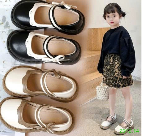 25HA2912.14 - GIÀY BÚP BÊ VIỀN NƠ BÉ GÁI