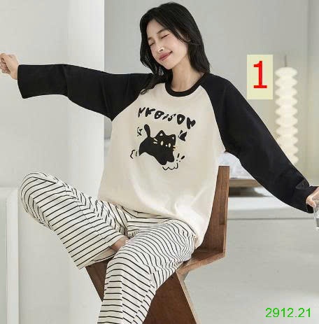 25HA2912.21 - BỘ NGỦ DÀI TAY KÈM BRA