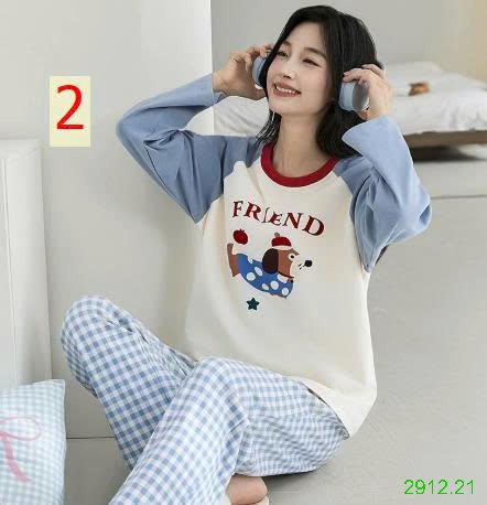 25HA2912.21 - BỘ NGỦ DÀI TAY KÈM BRA