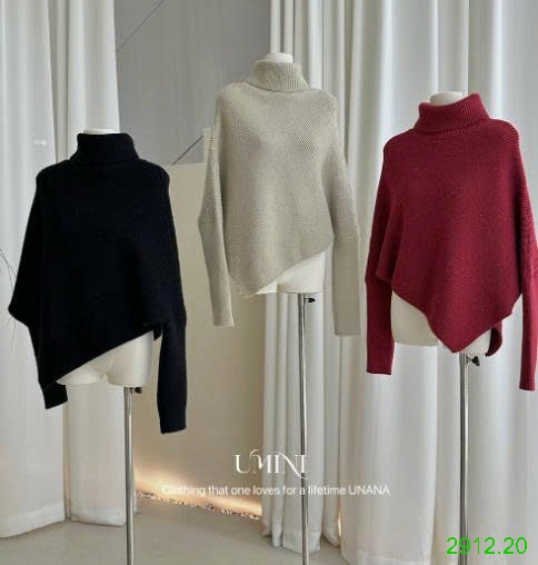 25HA2912.20 - ÁO CHOÀNG LEN CỔ LỌ CHO NỮ