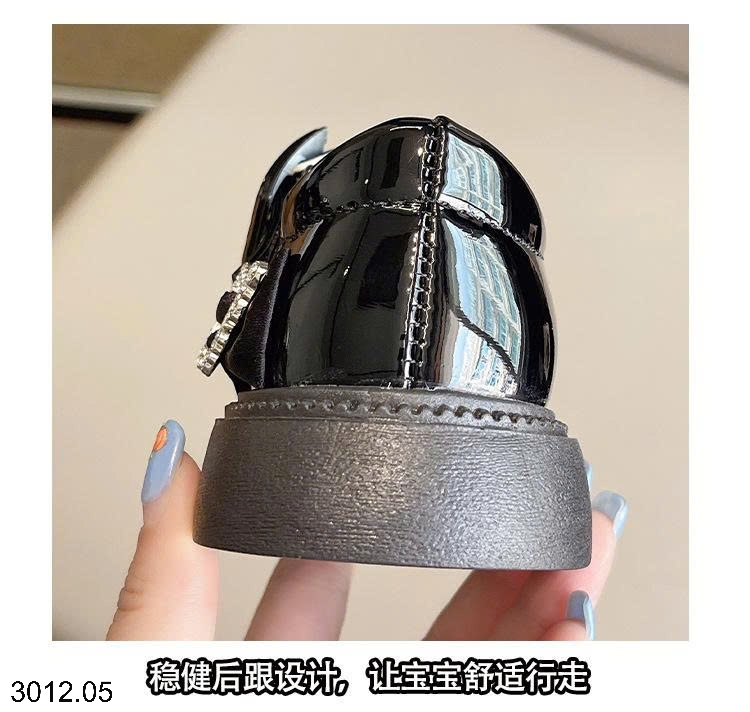 25HA3012.05 - GIÀY BÚP BÊ BÉ GÁI ĐÍNH NƠ