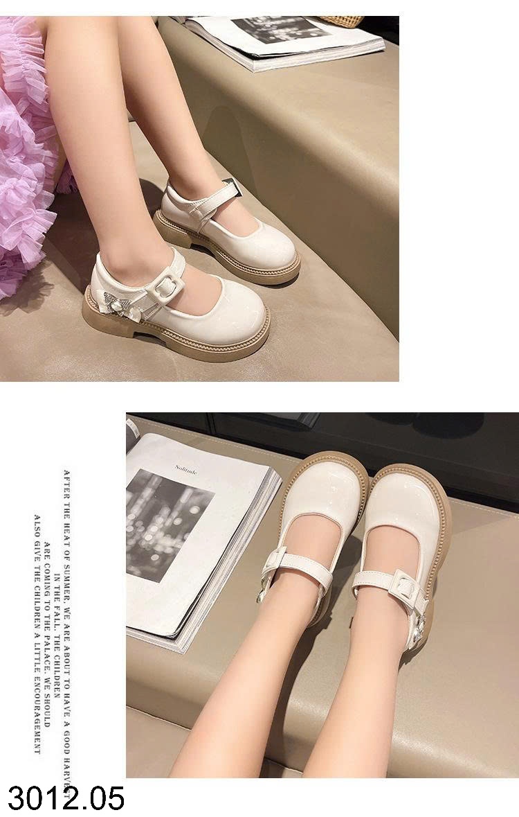 25HA3012.05 - GIÀY BÚP BÊ BÉ GÁI ĐÍNH NƠ