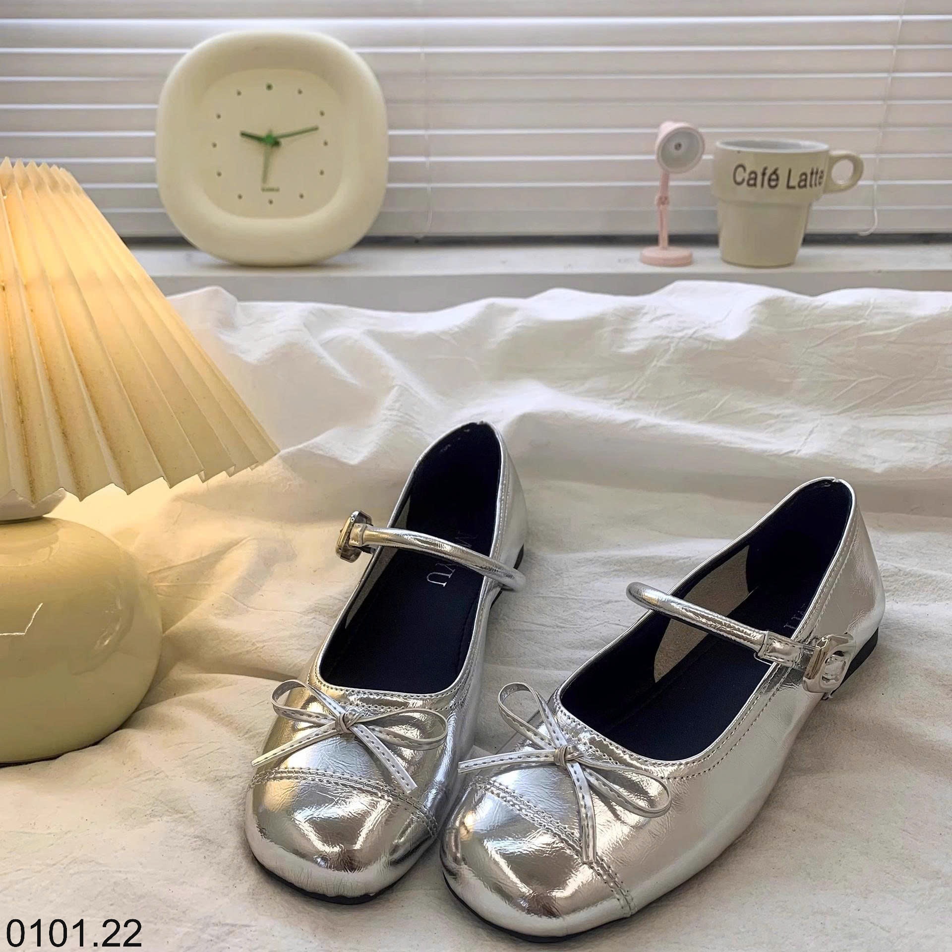 26HA0101.22 - GIÀY BÚP BÊ MARRY JANE NƠ BÉ GÁI