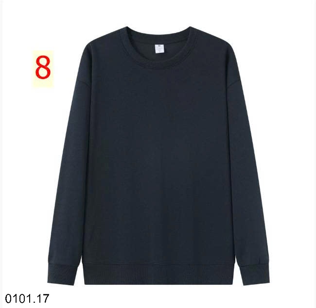 26HA0101.17 - ÁO NỈ THU ĐÔNG TRƠN MÀU BASIC NAM