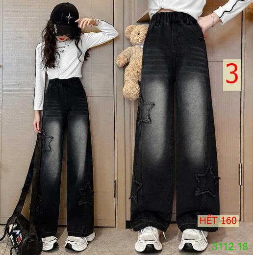 25HA3112.18 - QUẦN JEAN BÉ GÁI SIZE ĐẠI