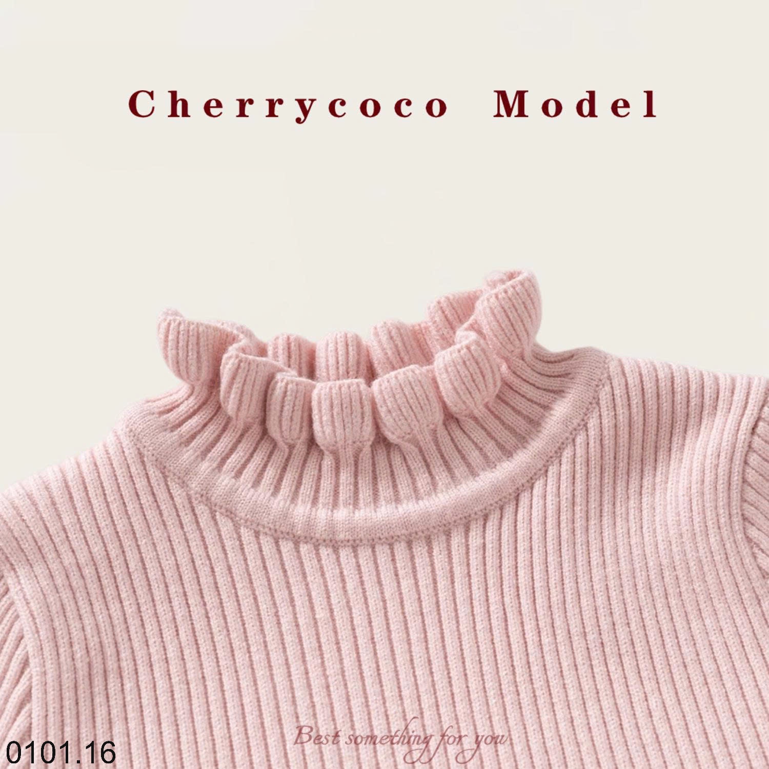 26HA0101.16 - SET VÁY ÁO 3 CHI TIẾT CHERRY COCO