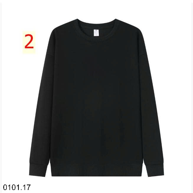 26HA0101.17 - ÁO NỈ THU ĐÔNG TRƠN MÀU BASIC NAM