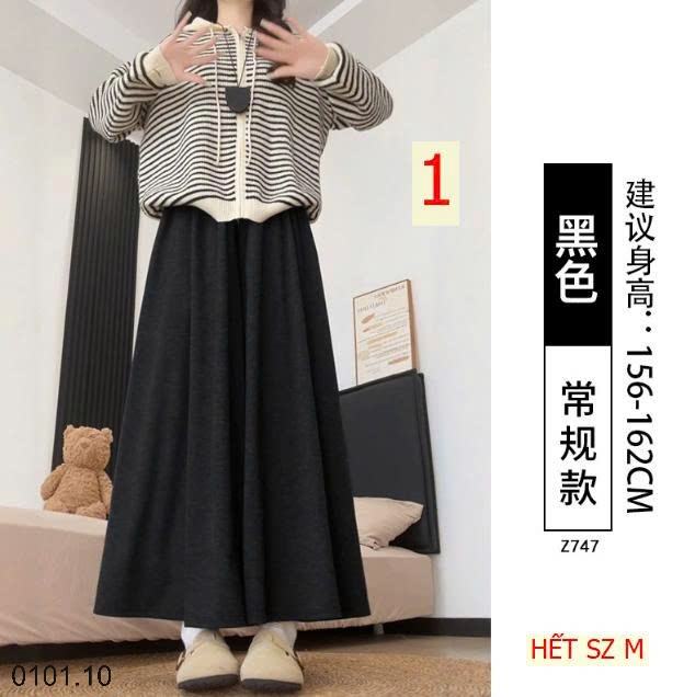 26HA0101.10 - QUẦN VÁY DÁNG RỘNG GẠO NẾP