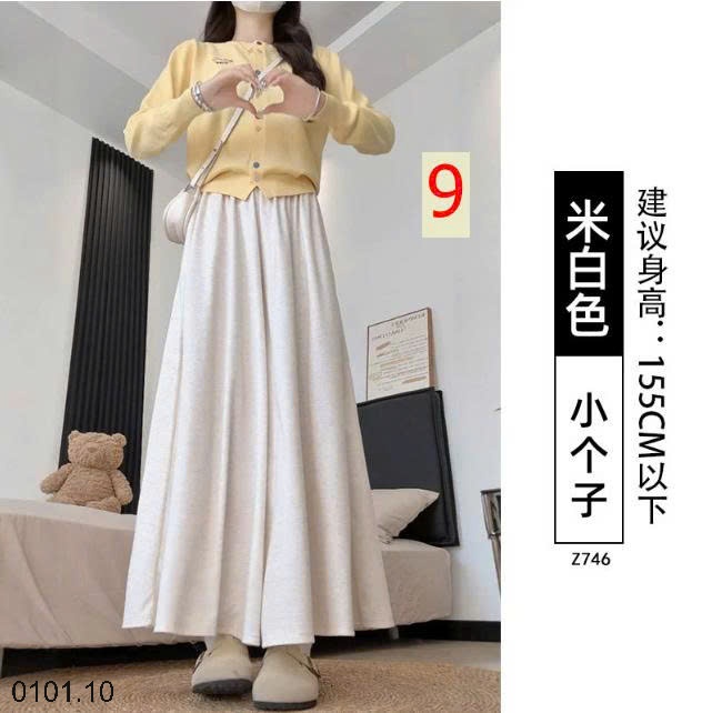 26HA0101.10 - QUẦN VÁY DÁNG RỘNG GẠO NẾP