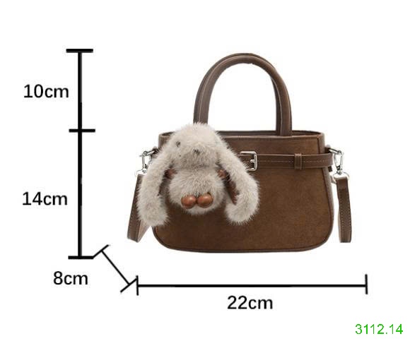 25HA3112.14 - TÚI XÁCH KÈM CHARM THỎ