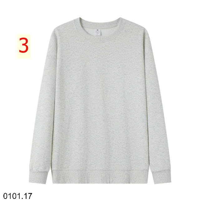 26HA0101.17 - ÁO NỈ THU ĐÔNG TRƠN MÀU BASIC NAM