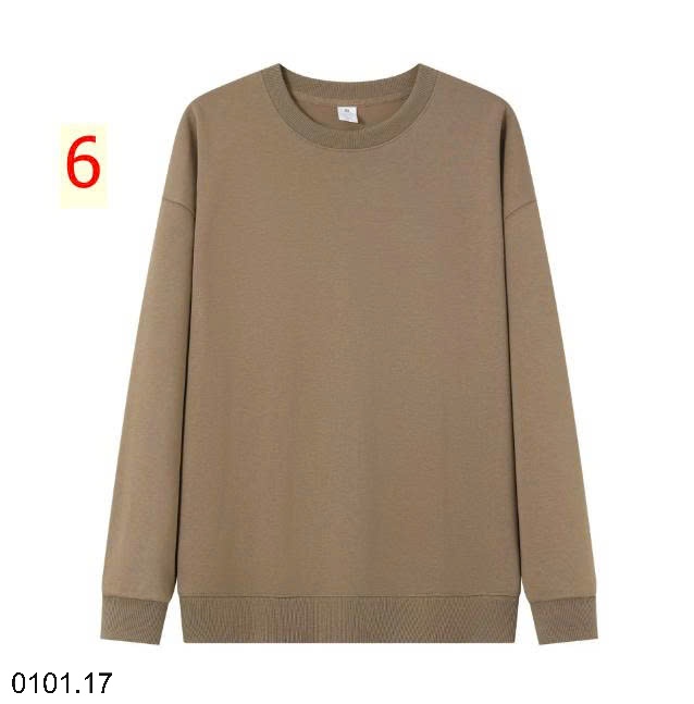 26HA0101.17 - ÁO NỈ THU ĐÔNG TRƠN MÀU BASIC NAM