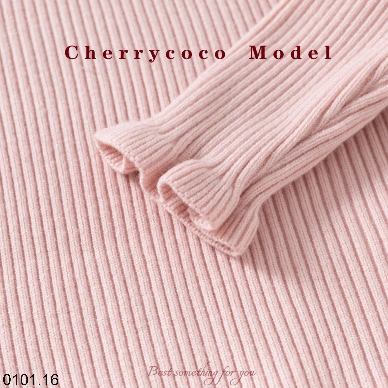 26HA0101.16 - SET VÁY ÁO 3 CHI TIẾT CHERRY COCO