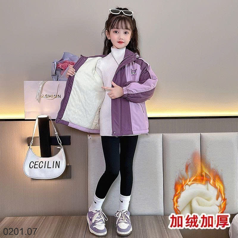 26HA0201.07 - KHOÁC GIÓ HOẠT HÌNH KUROMI BÉ GÁI