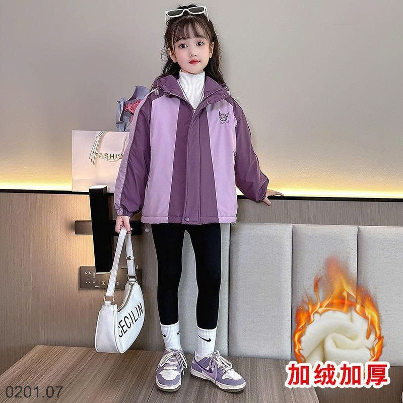 26HA0201.07 - KHOÁC GIÓ HOẠT HÌNH KUROMI BÉ GÁI