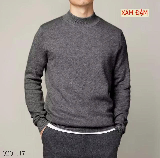 26HA0201.17 - ÁO LEN GIỮ NHIỆT CỔ LỌ NAM
