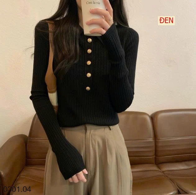 26HA0301.04 - ÁO LEN POLO CHO NỮ