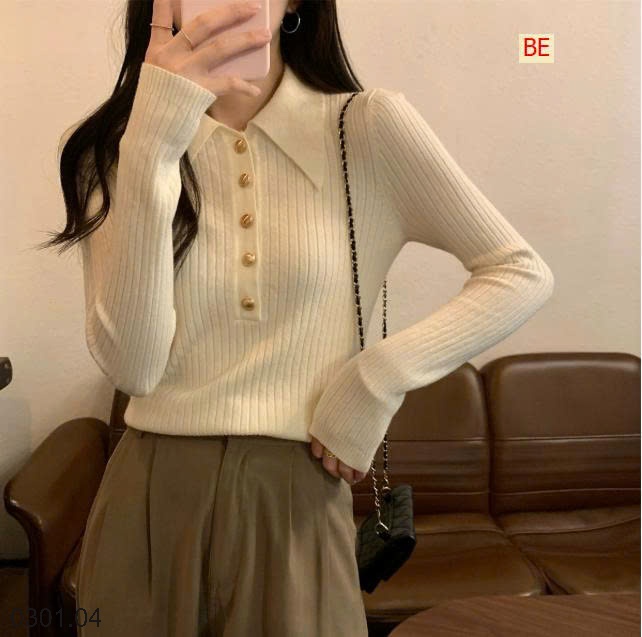 26HA0301.04 - ÁO LEN POLO CHO NỮ