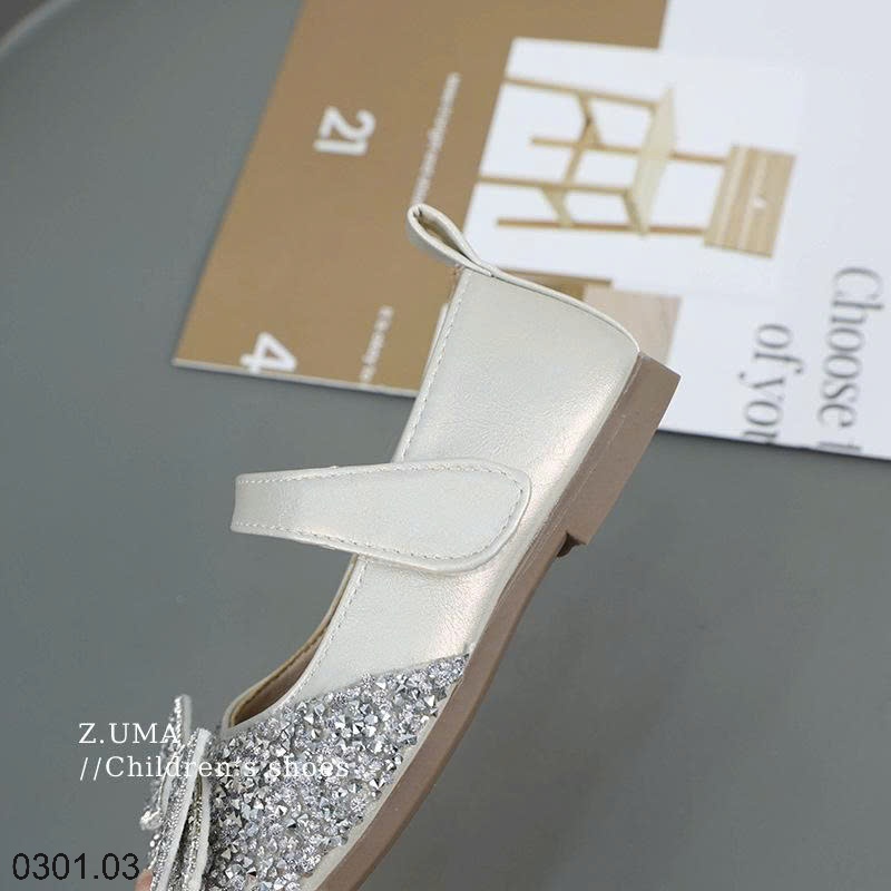 26HA0301.03 - QUAI HẬU CHO BÉ ĐÍNH NƠ BLING BLING