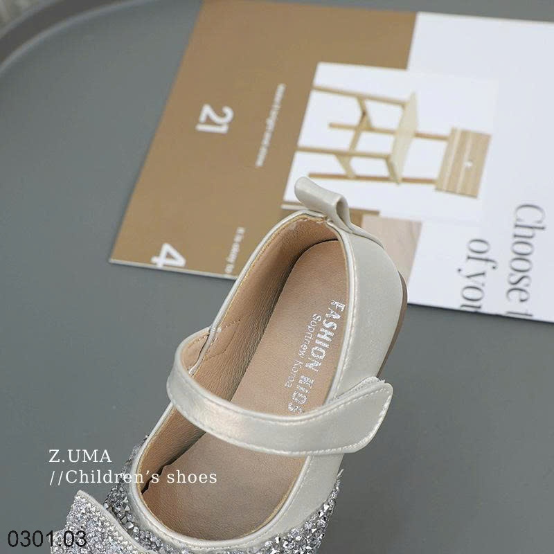 26HA0301.03 - QUAI HẬU CHO BÉ ĐÍNH NƠ BLING BLING