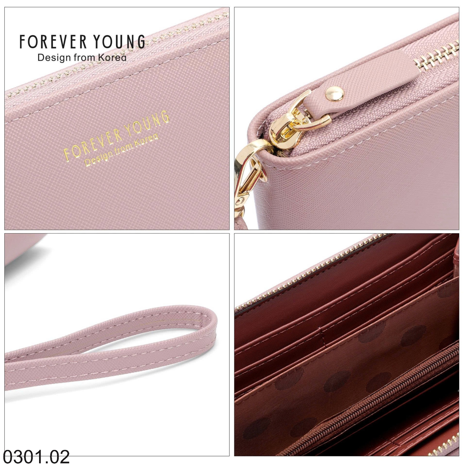 26HA0301.02 - VÍ CẦM TAY CHO NỮ FOREVER YOUNG