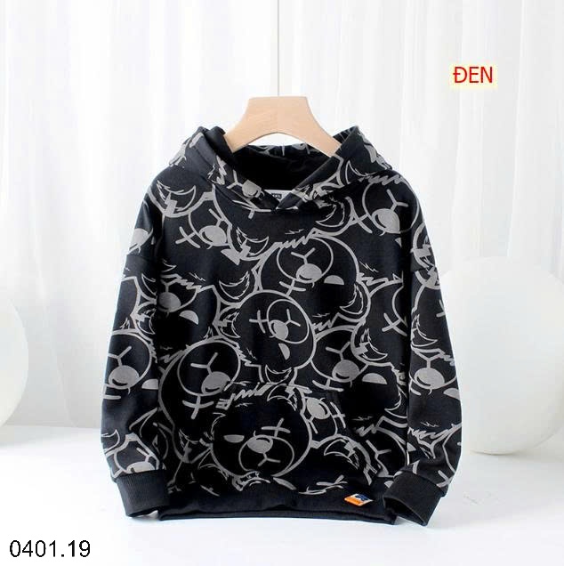 26HA0401.19 - ÁO HODDIE IN HÌNH GẤU SIZE ĐẠI AKL