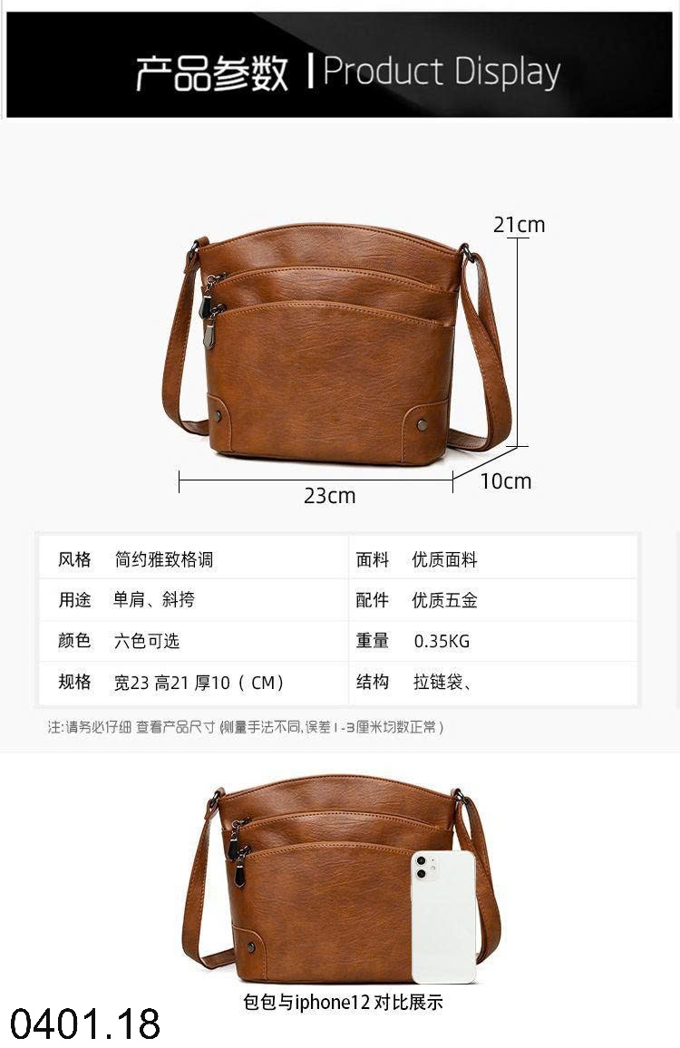 26HA0401.18 - TÚI XÁCH XÔ NHIỀU NGĂN ĐEO VAI