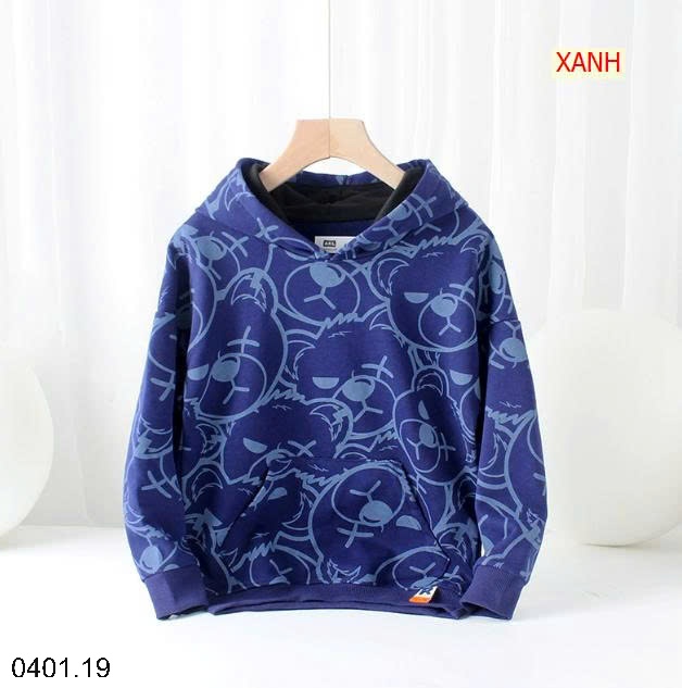 26HA0401.19 - ÁO HODDIE IN HÌNH GẤU SIZE ĐẠI AKL