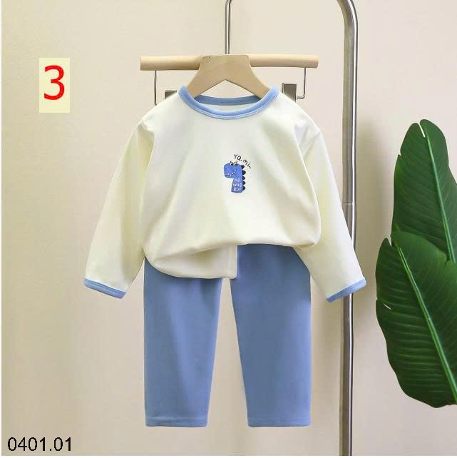 26HA0401.01 - SET 2 BỘ NỈ MẶC NHÀ CHO BÉ YÊU