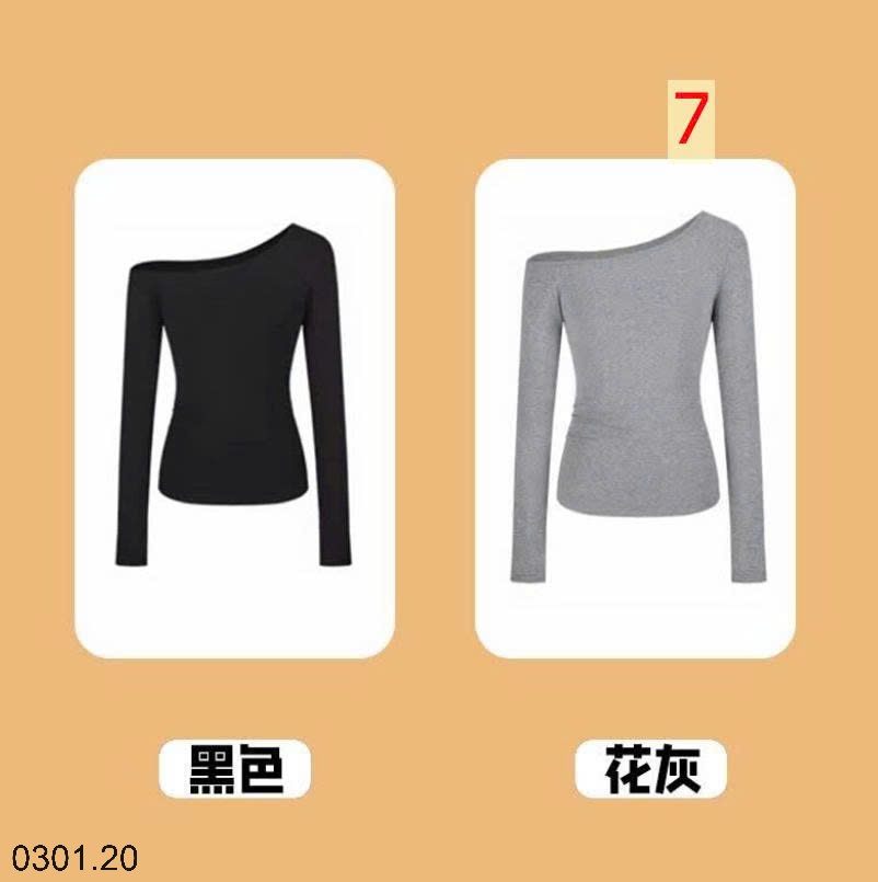 26HA0301.20 - SET 2 ÁO THUN BODY LỆCH VAI CHO NỮ