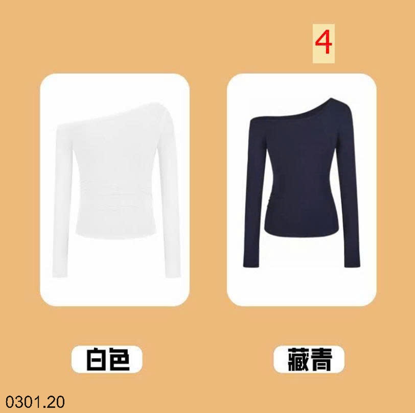 26HA0301.20 - SET 2 ÁO THUN BODY LỆCH VAI CHO NỮ