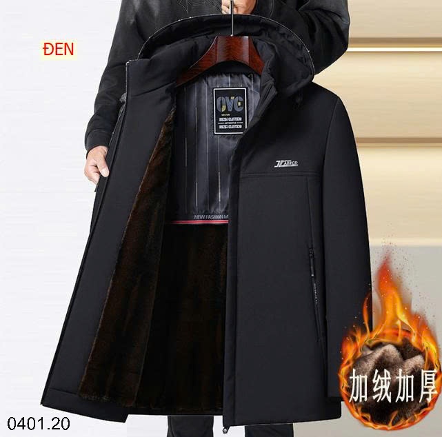 26HA0401.20 - ÁO KHOÁC PARKA LÓT LÔNG TẶNG BỐ