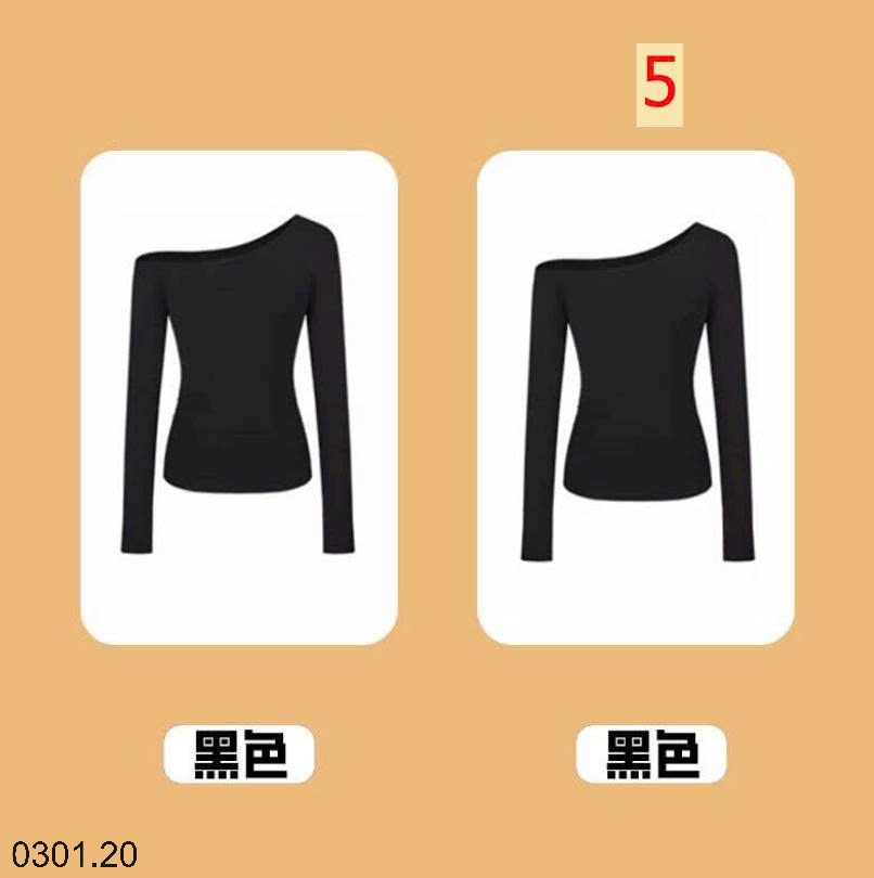 26HA0301.20 - SET 2 ÁO THUN BODY LỆCH VAI CHO NỮ