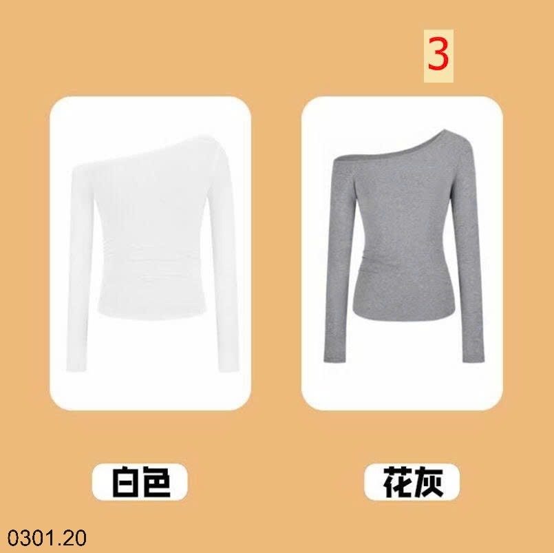 26HA0301.20 - SET 2 ÁO THUN BODY LỆCH VAI CHO NỮ