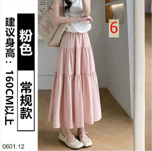 26HA0601.12 - VÁY MIDI XÒE BỒNG CHỮ A DÁNG DÀI