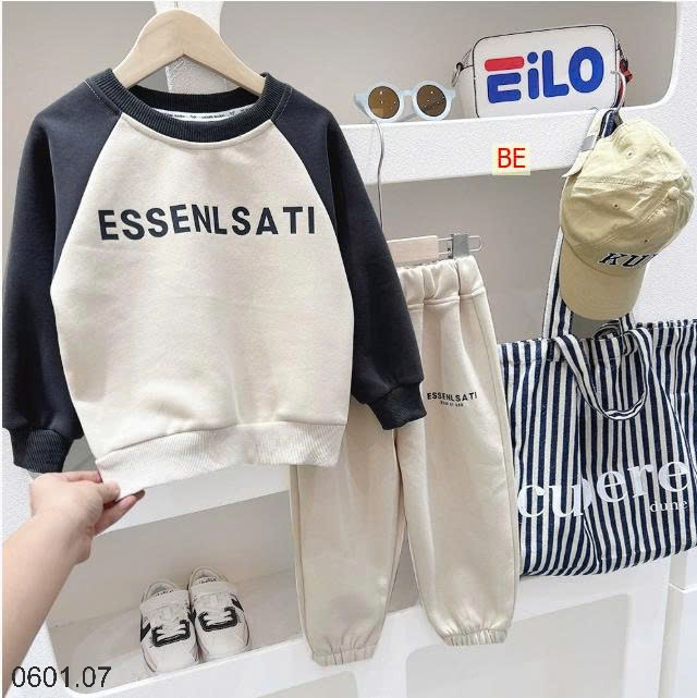 26HA0601.07 - BỘ NỈ ESEN BÉ TRAI NHÀ KACADY