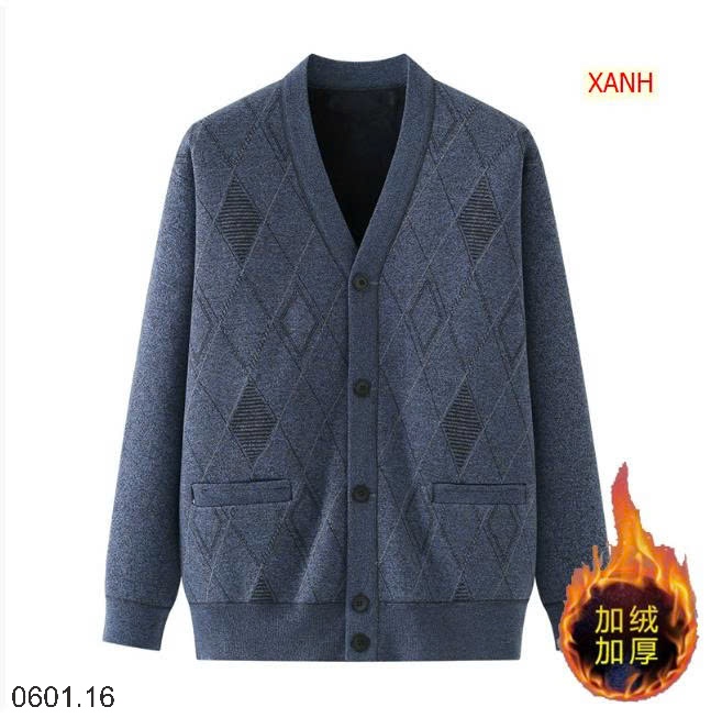 26HA0601.16 - ÁO CARDIGAN LÓT LÔNG TRUNG NIÊN TẶNG BỐ
