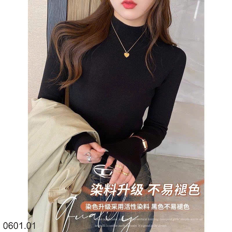 26HA0601.01 - ÁO LEN CỔ 3 PHÂN CACHE