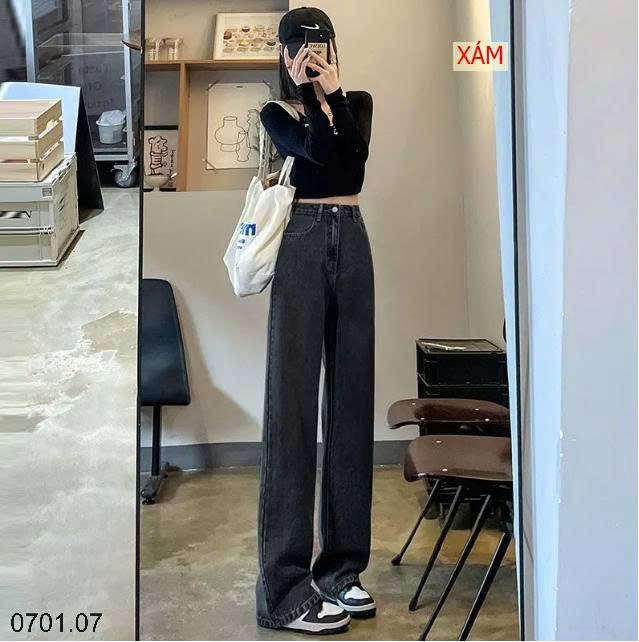 26HA0701.07 - QUẦN JEAN SUÔNG NỮ