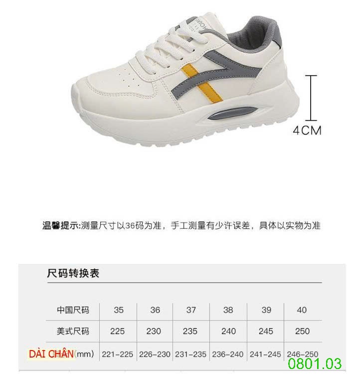 26HA0801.03 - GIÀY THỂ THAO NỮ