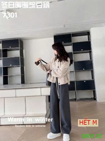 26HA0801.02 - QUẦN NỈ ỐNG RỘNG