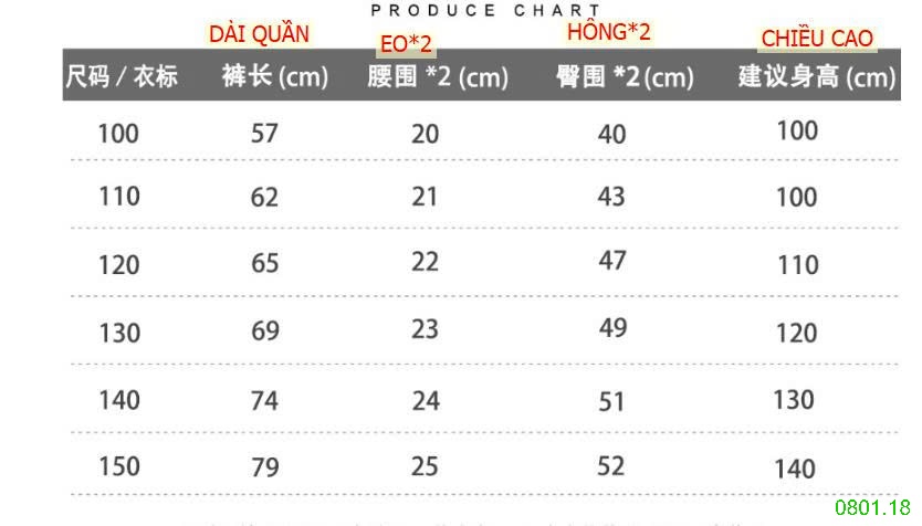 26HA0801.18 - QUẦN NỈ KACADY BÉ GÁI