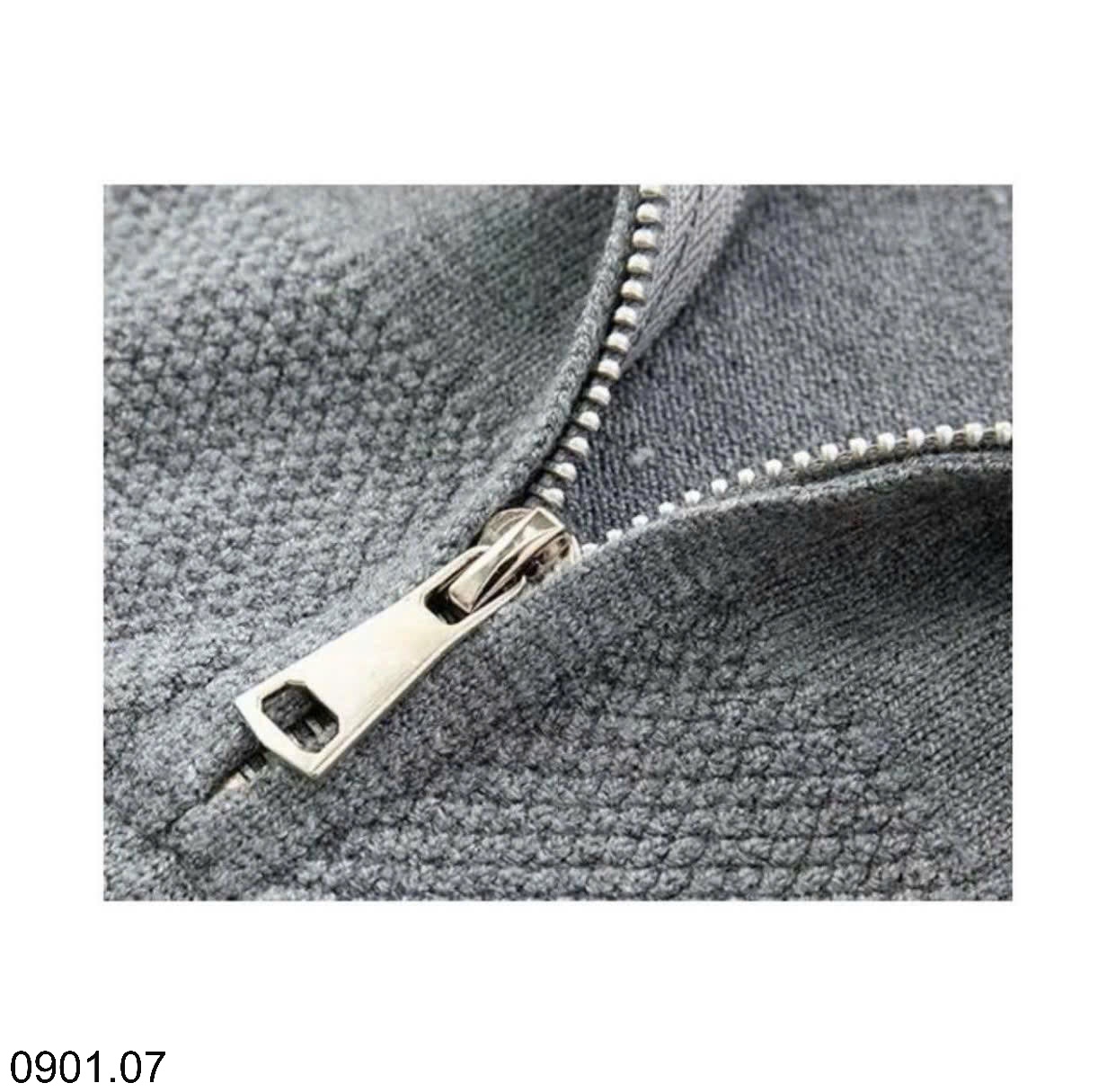 26HA0901.07 - ÁO LEN NAM CỔ KÉO KHÓA